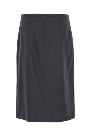 Gray wool-blend pencil skirt PHILOSOPHY DI LORENZO SERAFINI | A011657270509